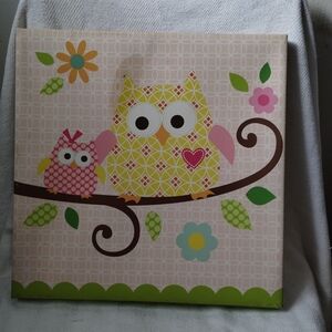 Colorful Owl Canvas Art